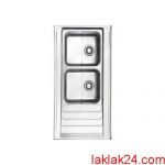 سينک استيل البرز مدل 60*734 روکار لگن چپ