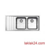 سينک استيل البرز مدل 50*734 توکار لگن راست