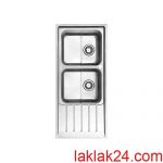 سينک استيل البرز مدل 50*735 توکار لگن چپ