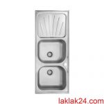 سينک استيل البرز مدل 60*214 روکار لگن راست