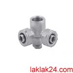 سه راه صفحه دار کوپلی 90 درجه نيوپايپ 20x1/2x20