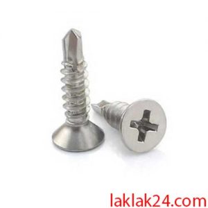 پيچ خودکار سرتخت سرمته سايز 2 سانت
