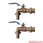 شیر حیاطی قفل دار دسته گازی 1/2