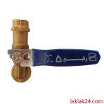 شیر حیاطی قفل دار دسته گازی 1/2
