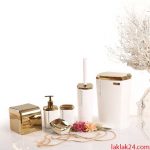 ست رومیزی نگین سفید طلا