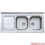 سینک استیل البرز مدل 50*215 روکار لگن راست