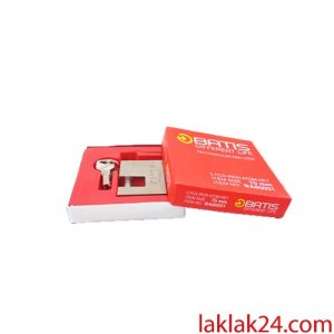 قفل کتابی فولادی کلید ناودانی باتیس سایز 70