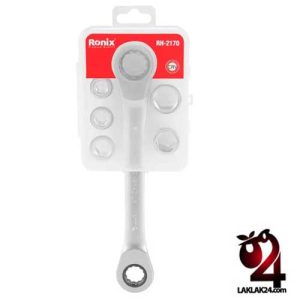 ست آچار جغجغه دسته ثابت رونیکس مدل RH-2170